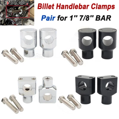 Braçadeira de montagem CNC 2 peças guidão de motocicleta risers 7/8" a 1" 22mm 28mm barra risers - Imagem 1 de 4