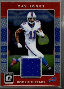 B2451- 2017 Donruss Optic Rookie Threads #11 Zay Jones Jersey - NM-MT - Picture 1 of 2