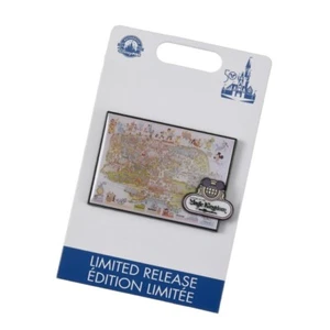 Prendedor Insignia Mapa Personaje Disney WALT DISNEY Mundo 50ª CELEBRACIÓN Japón Envío Gratis - Imagen 1 de 4
