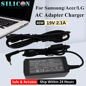 19V 2.1A AC Adapter Power Supply Cord For Samsung Notebook 9 NP940X3N NP940X3M - Picture 1 of 8