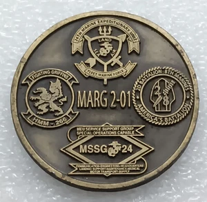 USMC MARG 2-01 Challenge Coin - Picture 1 of 2