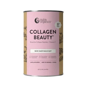 New Nutra Organics Collagen Beauty Skin Hair Nails Gut Unflavoured 450g - Picture 1 of 4