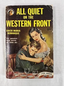 Erich Maria Remarque All Quiet on The Western Front; Lion 1949 Vintage Paperback - Picture 1 of 5