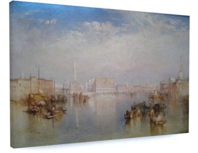 J M W Turner - View of Venice CANVAS PICTURE PRINT FRAMED WALL ART - Image 1 of 4