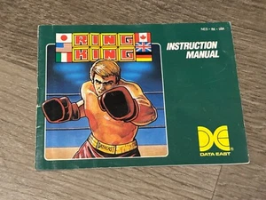 Ring King Manual de instrucciones Solo Nintendo Nes Auténtico - Imagen 1 de 4