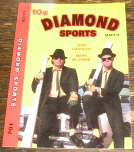 1990 Diamond Sports Oakland Blues Bash Brothers Jose Canseco & Mark McGwire - Picture 1 of 1