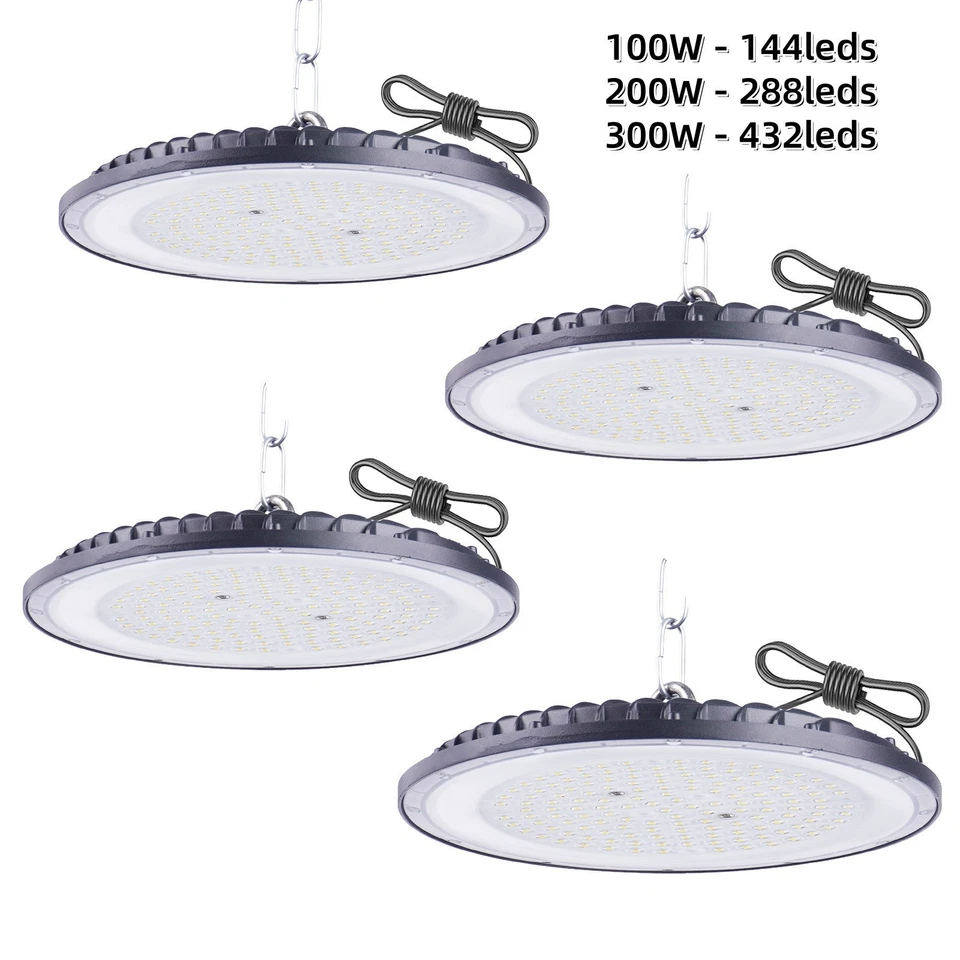 50W-300W UFO LED Hallenbeleuchtung Industrielampe High bay Hallenstrahler IP65 - Bild 1 von 4
