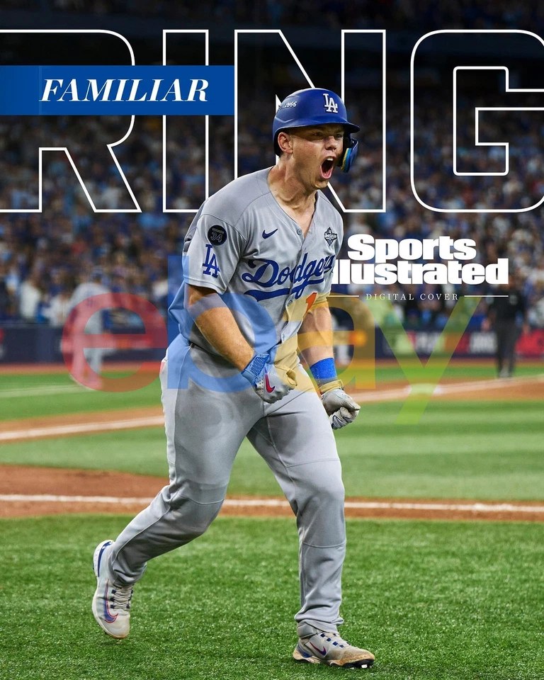 Foto de portada ilustrada deportiva de Will Smith de la Serie Mundial 2025 de los Dodgers de 8x10 MLB Foto 1 de 1
