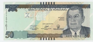 Honduras 50 Lempiras 20-6-2019 Pick 104 UNC Uncirculated Banknote - Picture 1 of 2