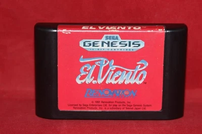 El Viento (Sega Genesis, 1991) Authentic Game Cartridge - Image 1 of 3