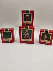 Hallmark Keepsake Ornaments Lot (4) – Handcrafted Vintage Christmas Collectibles - Picture 1 of 15