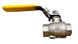New Sharpe CF8M Ball Valve 1/4" NPT, 316 Stainless Steel, 1000 CWP, 33-2J-10 - Picture 1 of 4