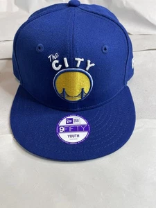 NWT Golden State Warriors New Era 9FIFTY NBA The City Snapback Cap Hat Youth - Picture 1 of 11