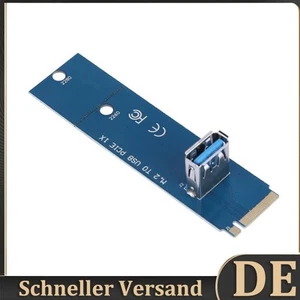 M.2/NGFF zu USB3.0 Port PCI-E Konverter Adapter Miner Graphic Extender Card - Afbeelding 1 van 9
