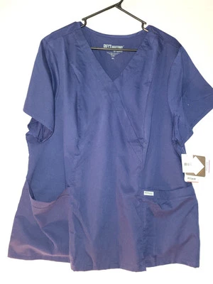 BARCO UNIFORMS GREY'S ANATOMY™ SCRUBS• ARCLUX TECHNOLOGY SIZE 3XL INDIGO V-NECK  - Image 1 of 4