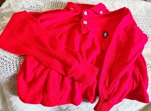 Camisa Suéter Roja Little Tiny World De Colección Años 70 Montgomery Wards Pequeña - Imagen 1 de 4