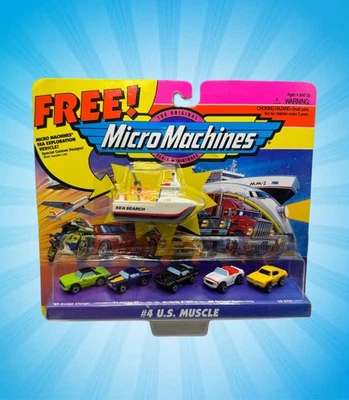 VTG Micro Machines #4 US Muscle Cars 1995 Galoob 65020 NOS Mustang Charger Bonus - Image 1 of 4