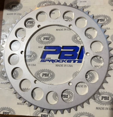 NEW PBI REAR SPROCKET ALUMINUM 54T-520 FOR YAMAHA - 50-705654 Foto 1 de 3