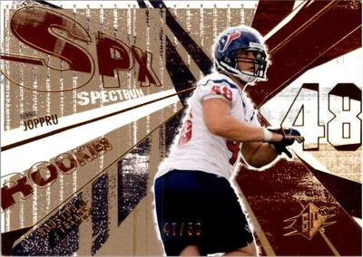 2003 SPx Spectrum #186 Bennie Joppru /50 - FB - Image 1 of 2