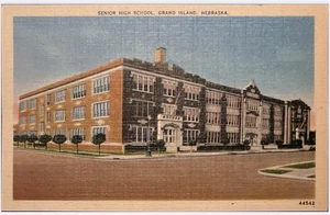 Postal de Grand Island NE-Nebraska Grand Island Senior High School de colección - Imagen 1 de 2