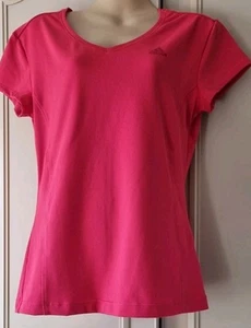 ADIDAS Climalite Womens Sports Shirt Size 14 Strawberry Red - Picture 1 of 2