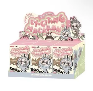 Popmart The Monsters Labubu Exciting Macarons Vinyl Face Sealed Case(6BlindBox) - Picture 1 of 6