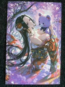 Matchmaker 2 Spicy Waifu NSFW A5 Sizes Card Board BOA Hancock One Piece Kimono - Picture 1 of 3