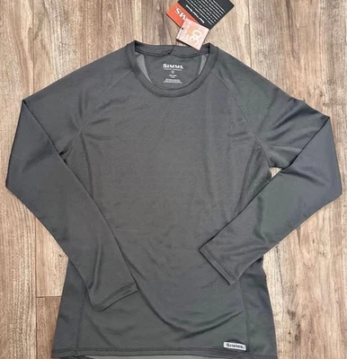 Simms Women’s WaderWick Core Crewneck Iron M UPF 30+ Long Sleeve Fishing NEW - Image 1 of 4