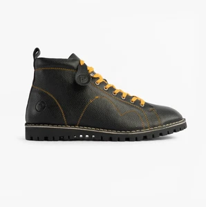 Botas de mono de cuero transpirables informales con cordones Popps 1961 para hombre - Imagen 1 de 6