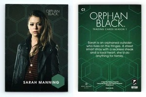 Sarah Manning #C1 Orphan Black Season 1 Cryptozoic 2016 Character Bios Card - Picture 1 of 1