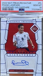 Frank Lampard, /25, AUTO, PSA10, POP1, Panini National Treasures, Sapphire - Picture 1 of 2