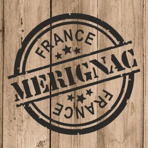 Merignac Autocollant Mural Vinyle Merignac Timbre France 10cm Adhésive Portable - Picture 1 of 4