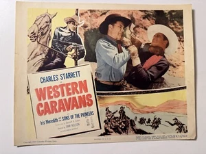 Vintage Lobby Card Western Wohnwagen 11”x14" Western R52/460 Charles Starrett - Bild 1 von 7