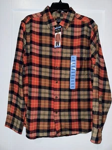 Eddie Bauer Plaid Flannel Shirt Men’s Large Long Sleeve Button Down NWT - Picture 1 of 7