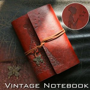 A6 PU Leather Vintage Journal Notebook Writing Sketchbook Travel Diary Notepad - Picture 1 of 7