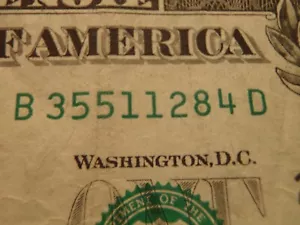Fancy Serial Number $1 Dollar Bill Birthday Note ~ Jan 12, 1984...1/12/84 - Picture 1 of 2