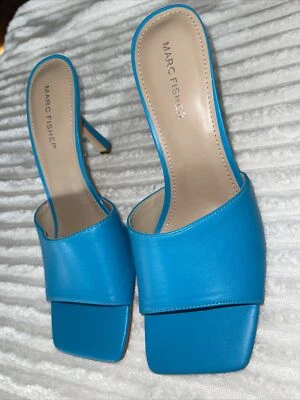 Marc Fisher Danria Dress heels mules BLUE Shoes sz 11 NEW - Image 1 of 4