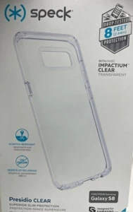 Speck 8 Ft. Drop Tested Presidio CLEAR Case for Samsung Galaxy S8 - Clear - Picture 1 of 2
