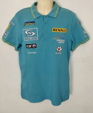 Renault Fernando Alonso Polo Shirt F1 Grand Prix Wild Seven Team L Cover