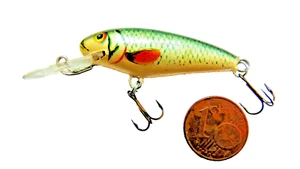 Rarität!! Profi Big Fish Wobbler NEU&OVP 4 cm 4 g GANZ SELTEN!! Sammlerstück - Bild 1 von 2