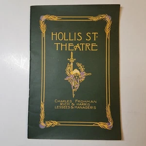 HOLLIS ST THEATRE PROGRAM BILL FEB 10 1913 MISS BILLIE BURKE MIND THE PAINT GIRL - Picture 1 of 4