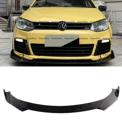 For Volkswagen Golf MK5 MK6 MK7 Front Bumper Lip Spoiler Splitter Glossy Black - Image 1 of 4