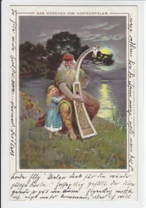 AK Märchen vom Harfenspieler, 1900 - Bild 1 von 2