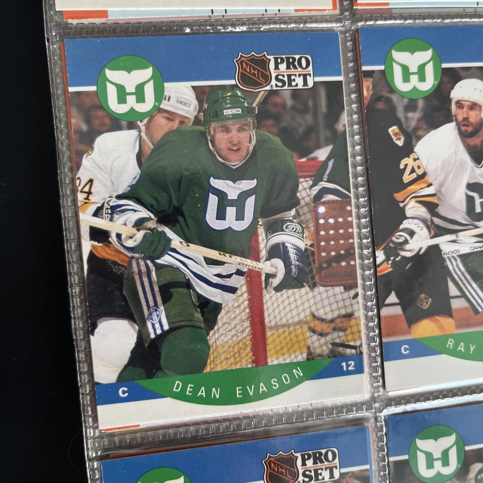 1990-91 Pro Set Hockey Card Dean Evason Hartford Whalers #103 - Image 1 of 1