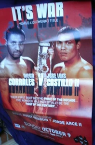 1 X BOXING POSTER  80 X 58 CM  DIEGO CORRALES VS JOSE LUIS CASTILLO 11 IT,S WAR - Picture 1 of 1