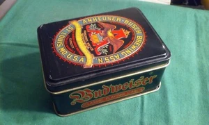 Budweiser Anheuser-Busch Brewing Assn 2 Playing Cards In Tin Both Decks SEALED - Picture 1 of 9