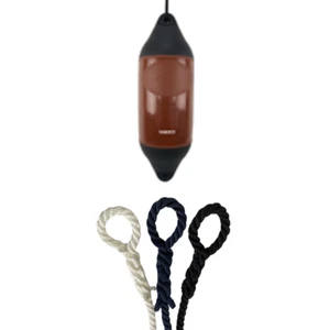 1 x HURRICANE Vortex Bootsfender: braun PM05 - FREE SPLICED END 10MM SEIL - Bild 1 von 2