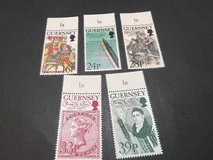 Guernsey Scott # 520-524 1993 Birth of Thomas Rue MNH, set of 5 combined shippin - Picture 1 of 2