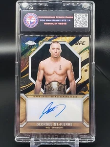 2024 Topps Cromo UFC Georges St-Pierre Marks of Champions Automático/10 Sin usar, en caja-GSP - Imagen 1 de 2