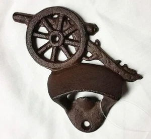 KANONE GUSSEISEN FLASCHENÖFFNER NEU - Bild 1 von 1